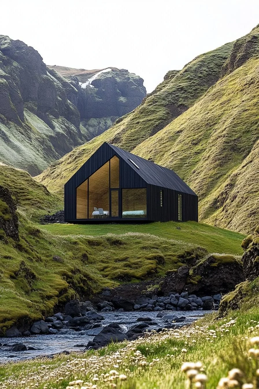 Black Barndominium Mountain Hideaway