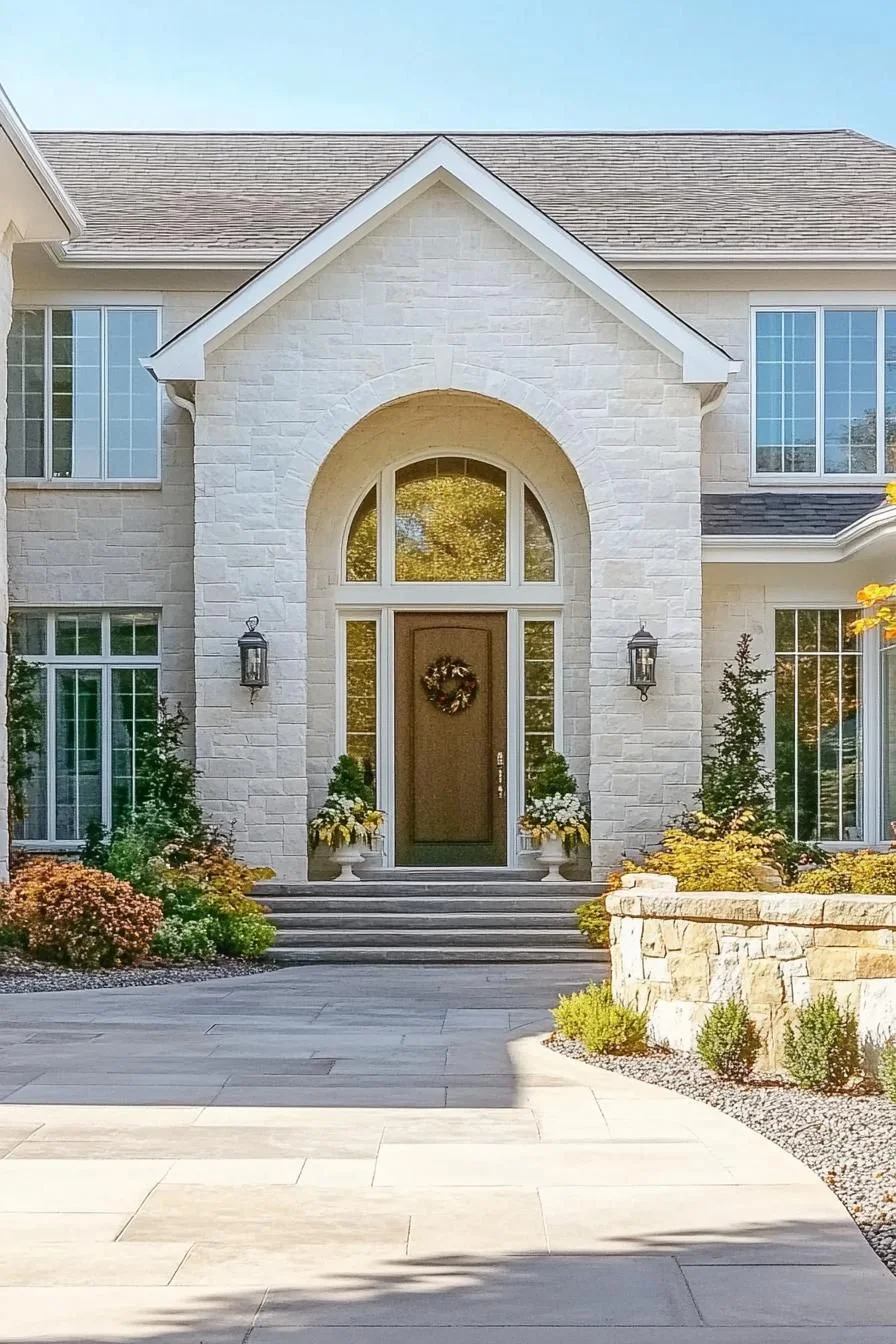 Grand Entryway into a Stone Retreat