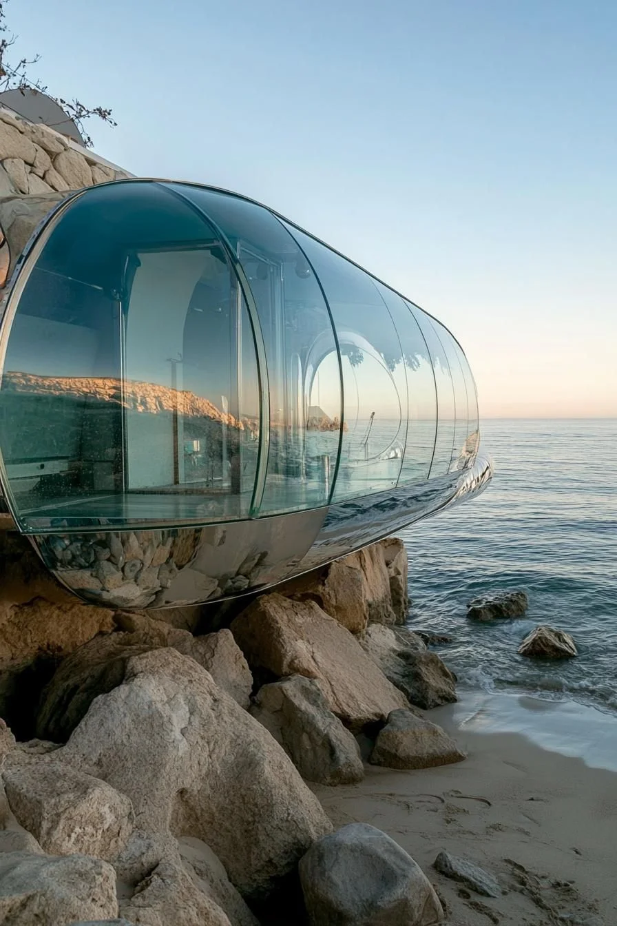 A Glass-Walled Home Perched on the Edge