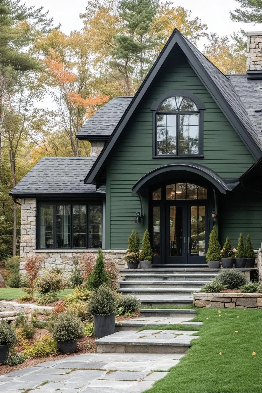 Green Retreat Nestled in the Forest