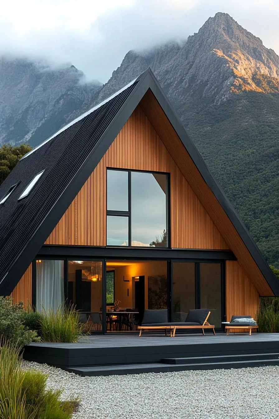 A Modern A-Frame with Sweeping Mountain Views