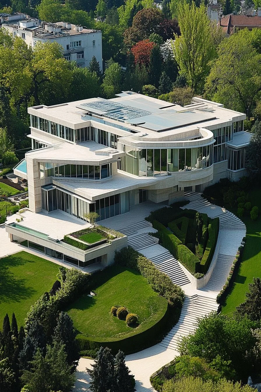 A Green-Framed Architectural Standout