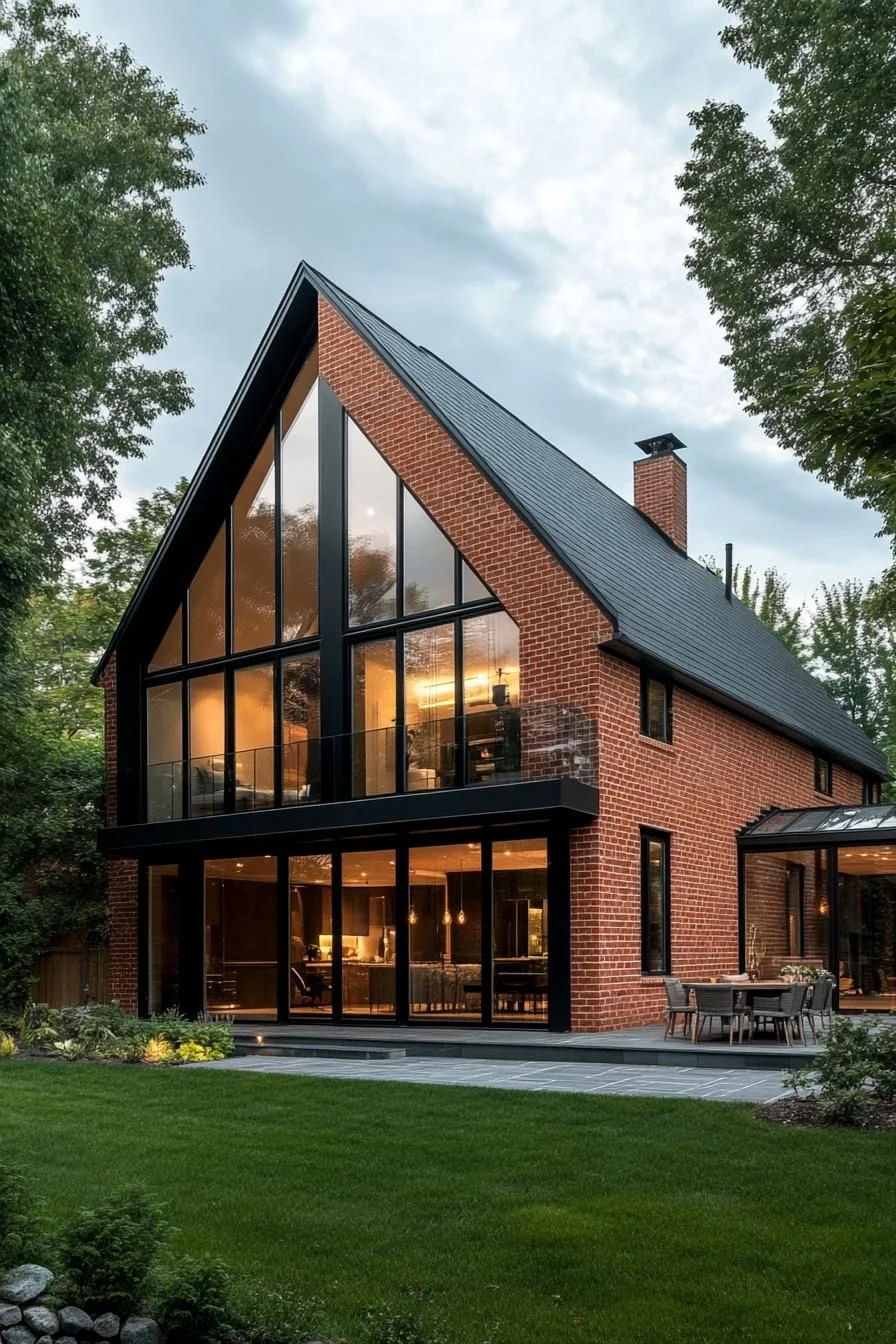 A Brick House with a Glass Grin