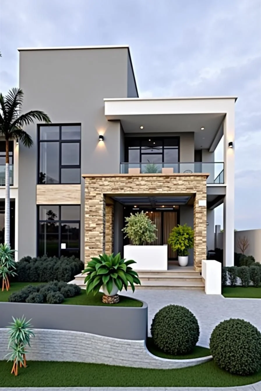 Architectural Design With Lush Green Touches