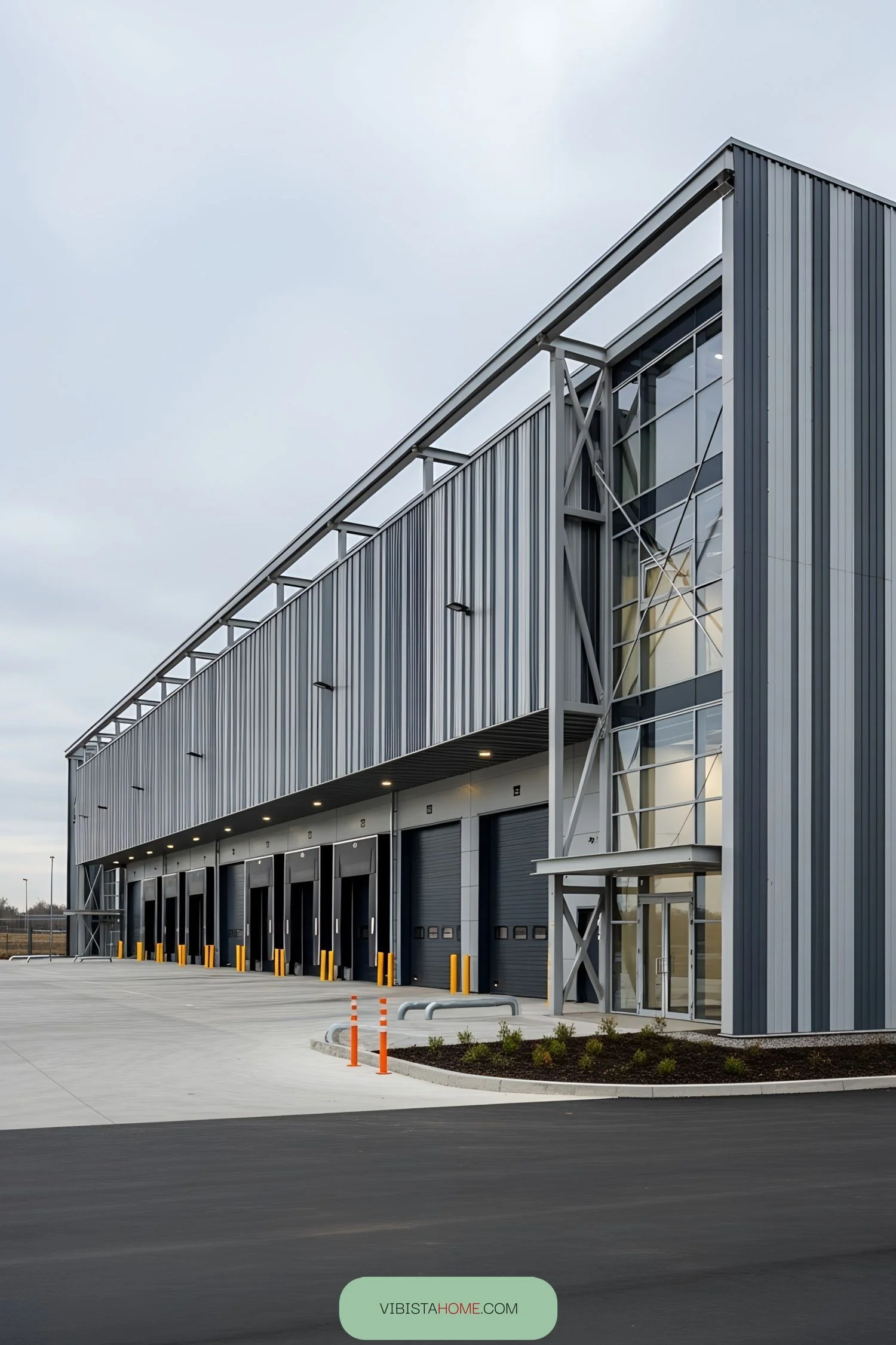 Striped Steel Facade Designs