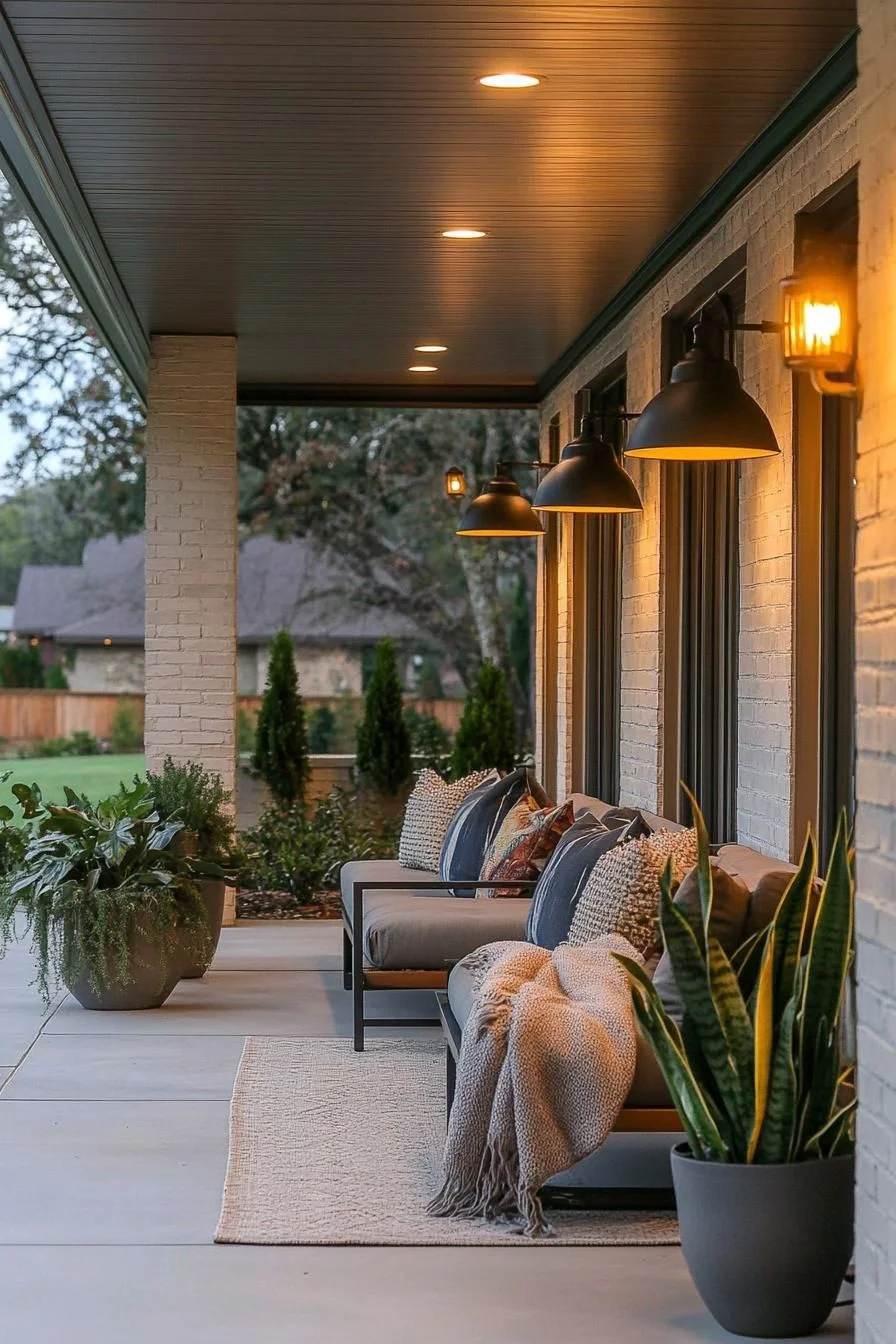 Mid-Century Modern Porch Lighting
