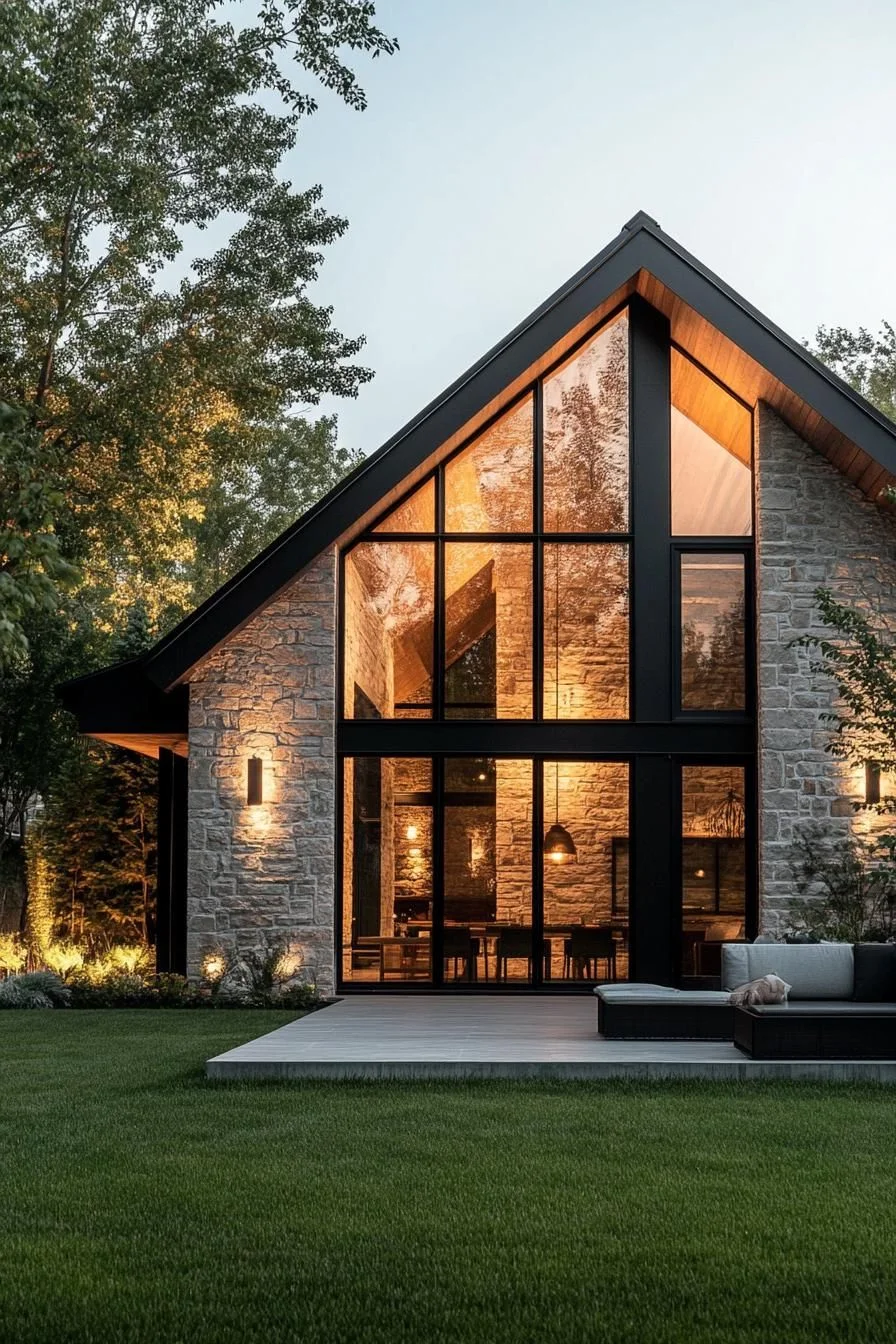A Gabled Roofline in Stone