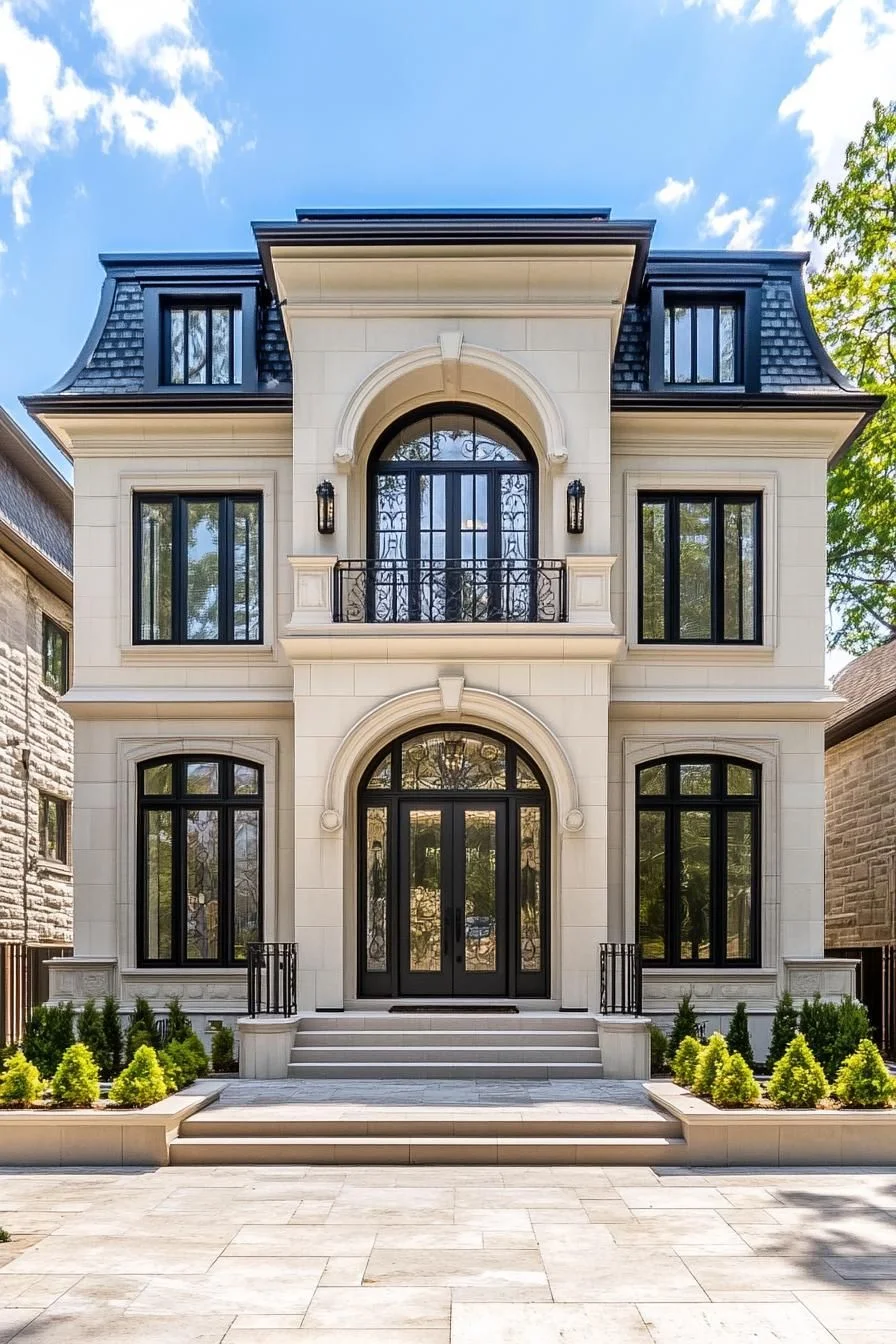 Graceful Mansion With Artful Arches