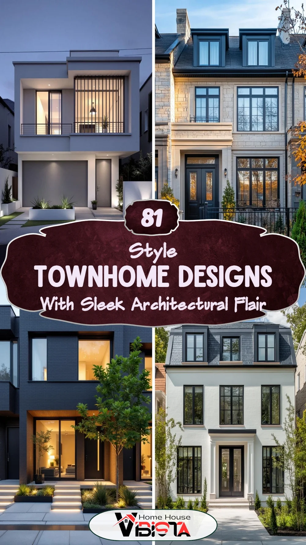 81 Townhome Designs with Sleek Architectural Flair