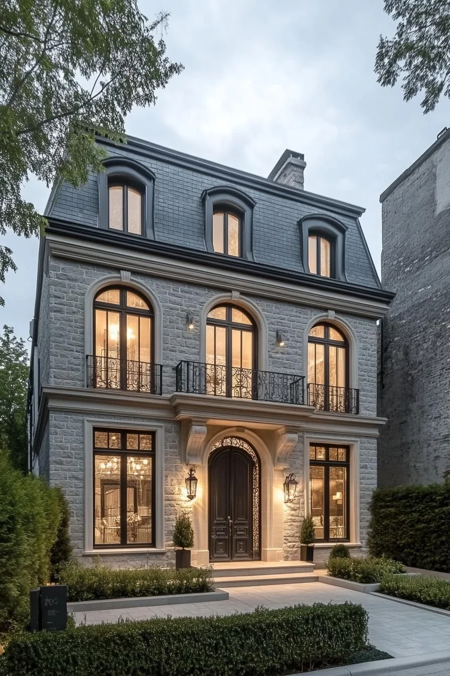 Stone Manor With Parisian Character