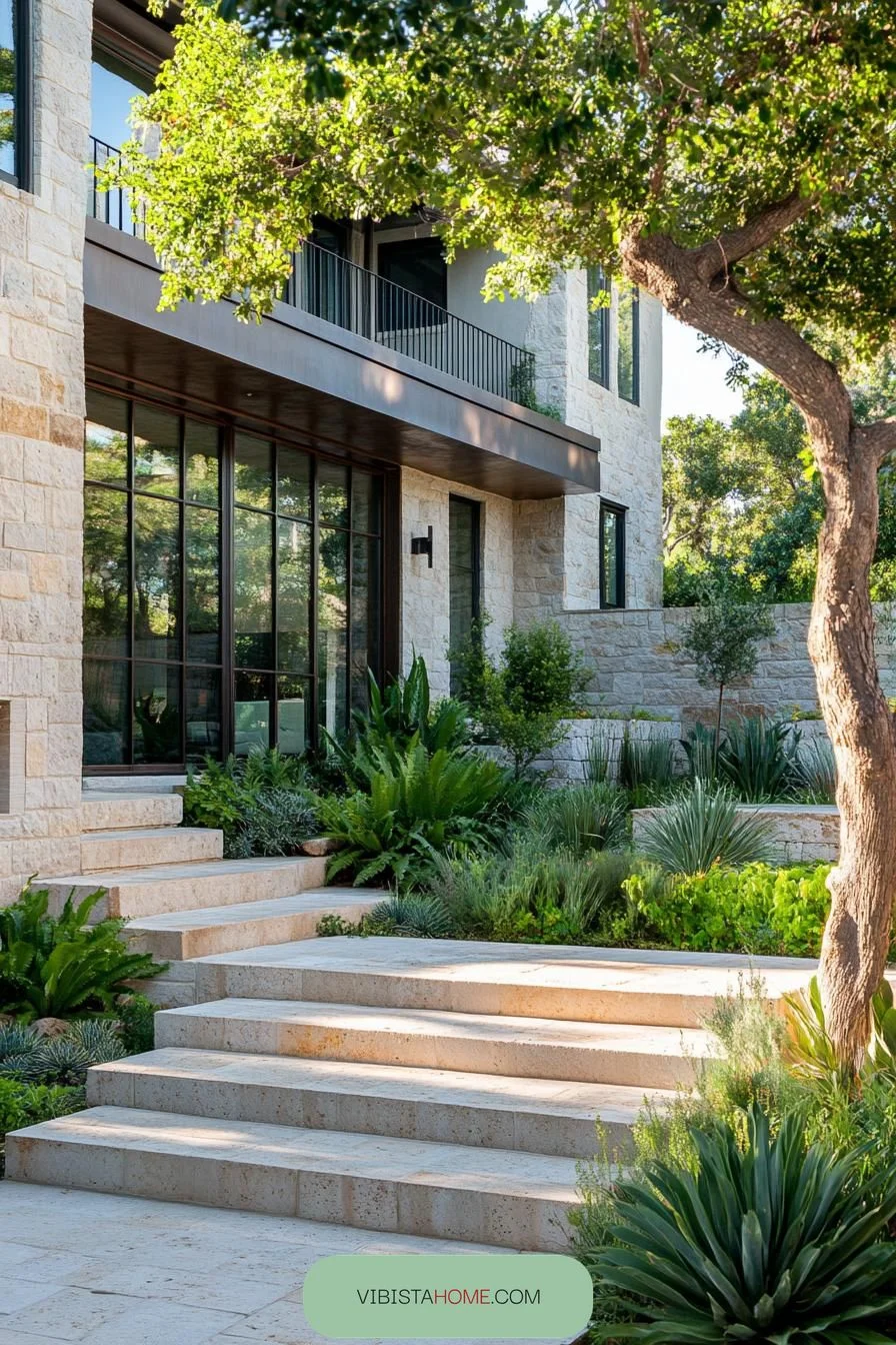 Chic Stone Step Sanctuary