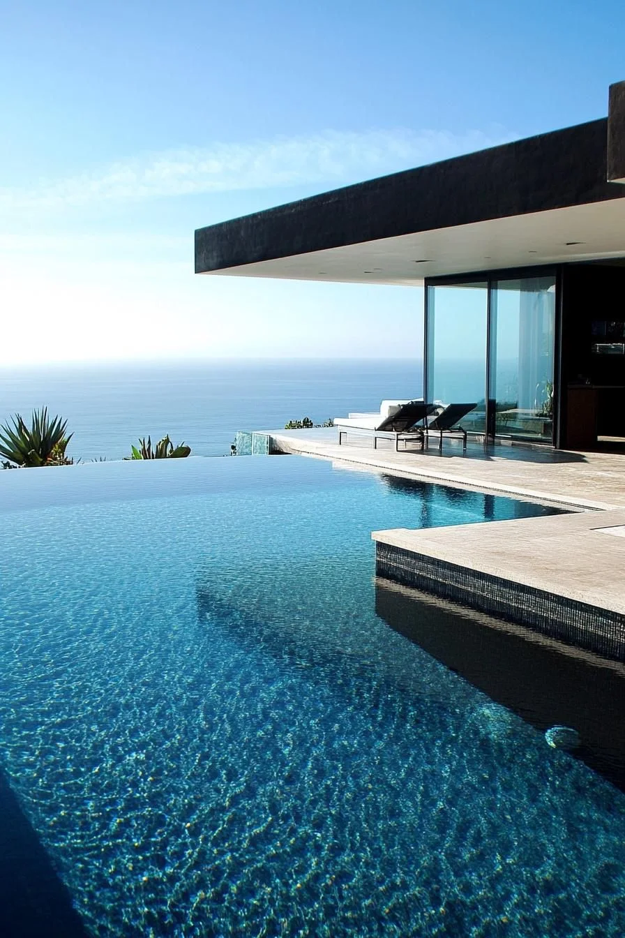 LED-Lit Pool With Geometric Shape - photo 3