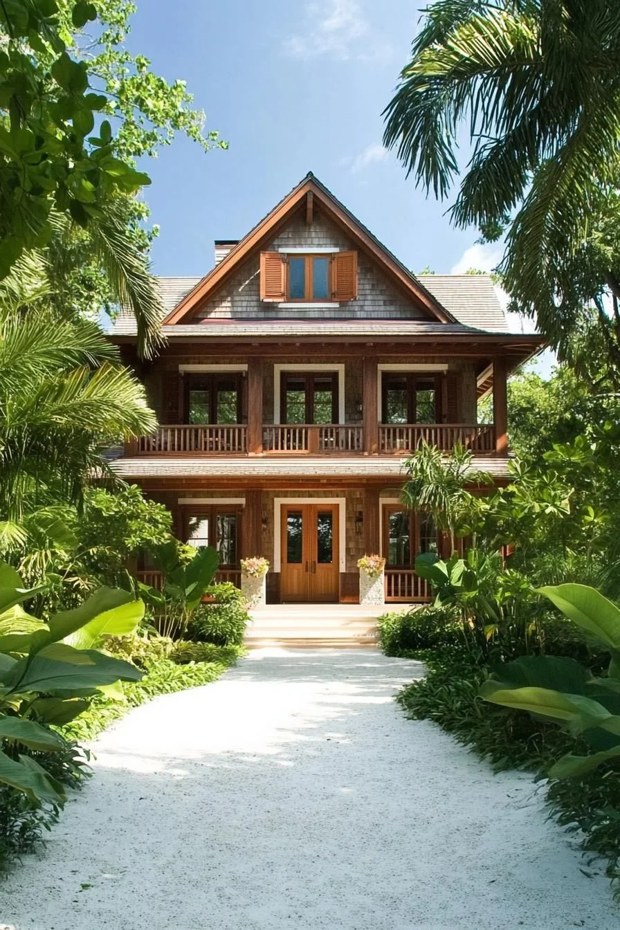 A Timber-Framed Tropical Coastal House
