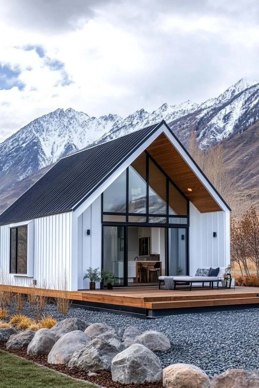 A Steel Cabin Set High in the Clouds