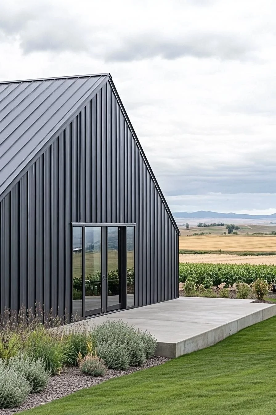 A Gabled Metal Home With Bold Style