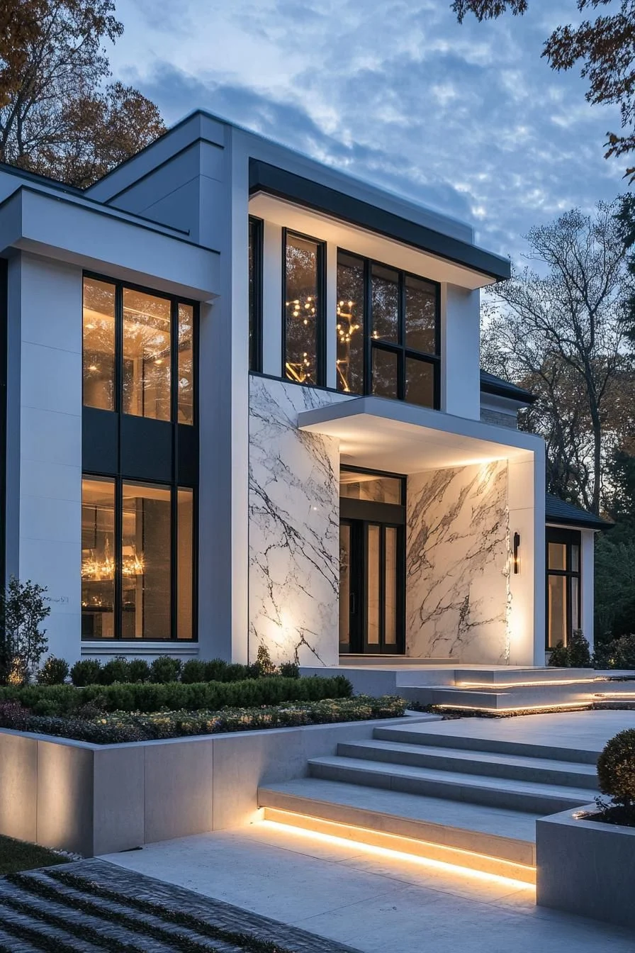 A Marble-Accented Villa Oasis