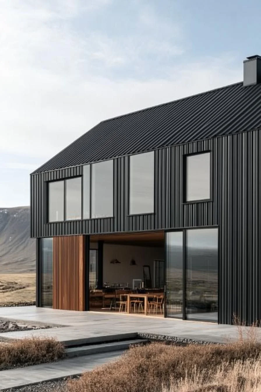 A Sleek Barn Retreat on the Open Plains