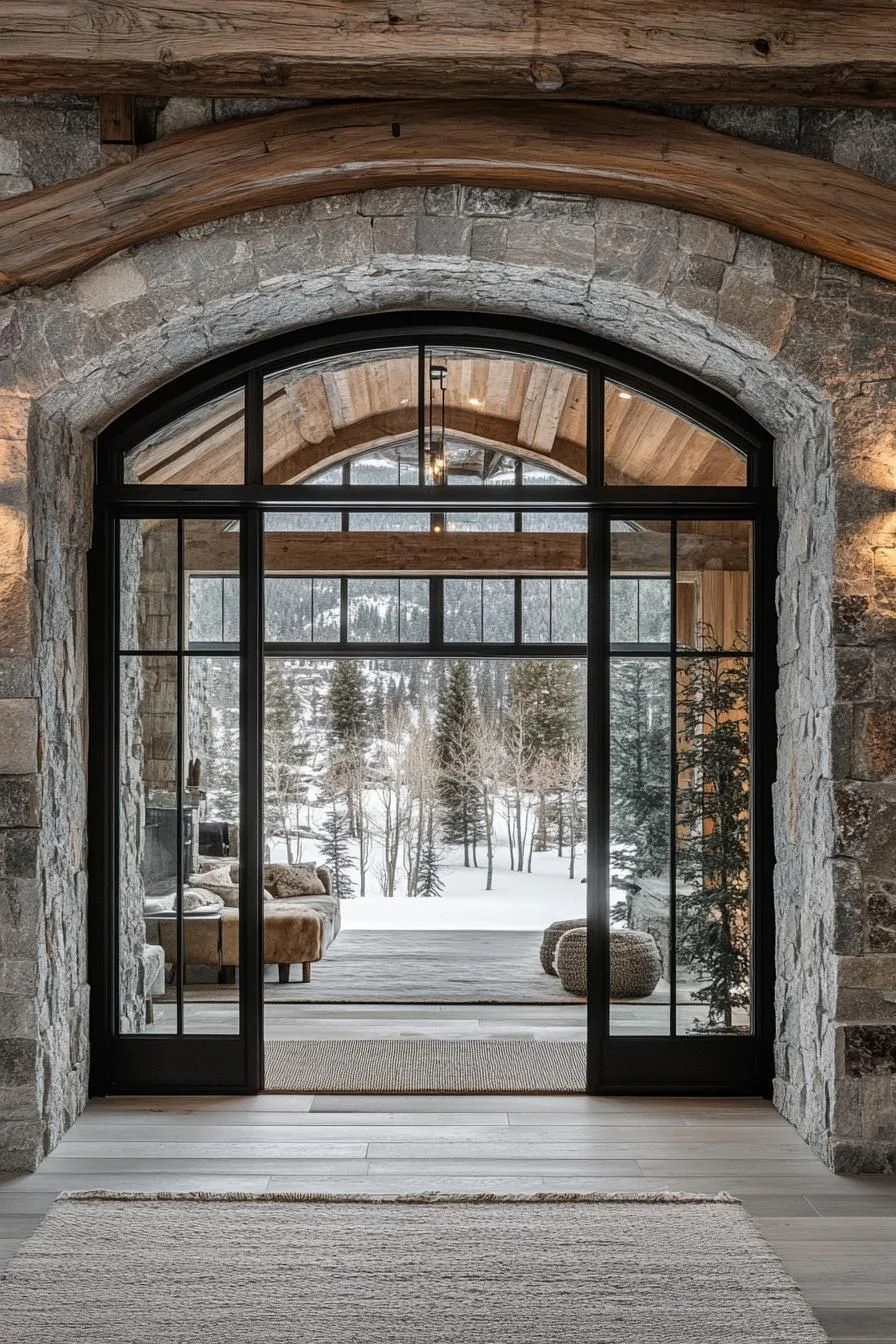 Arched Design With Frosty Views