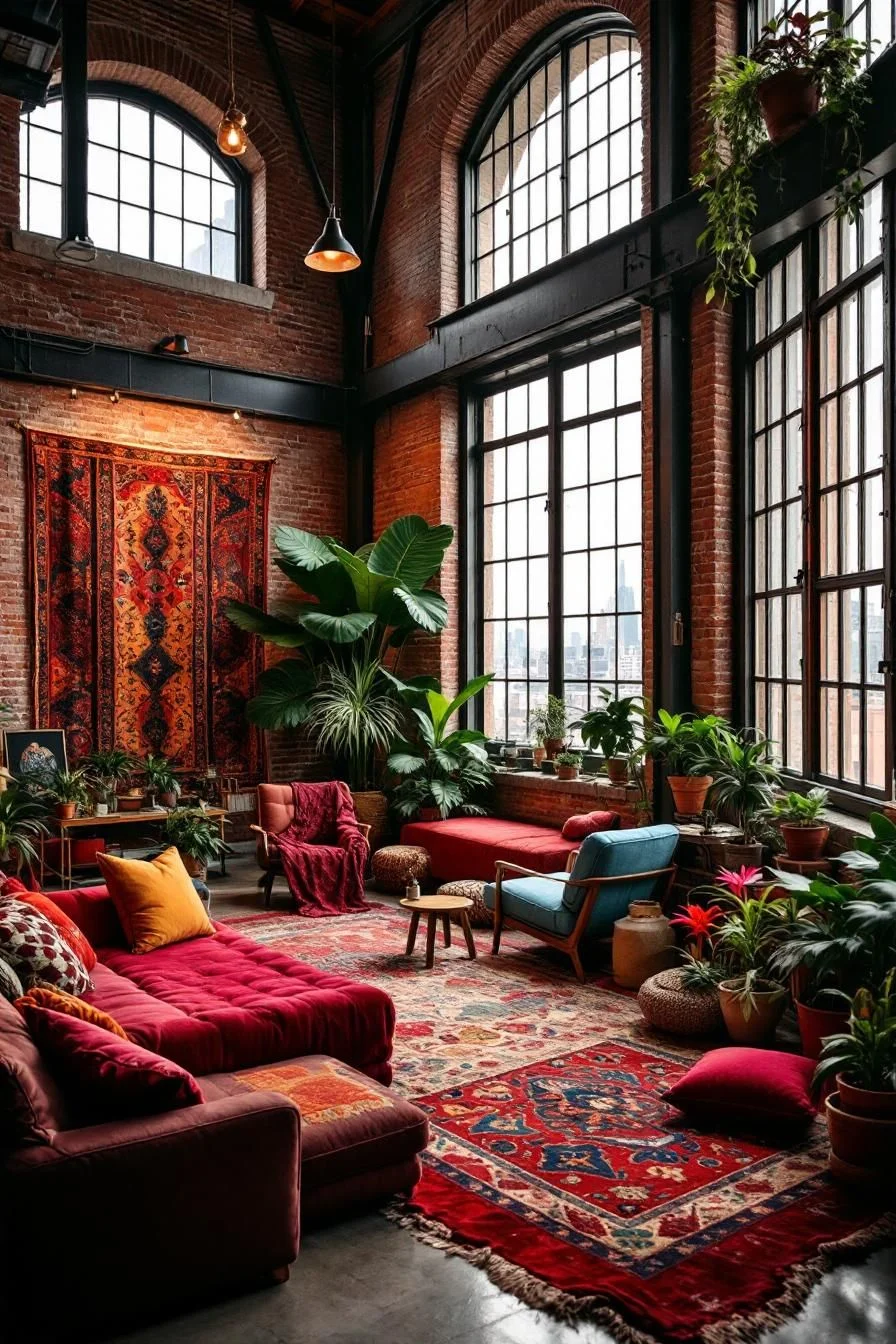 A Colorful Red Brick Creative Den