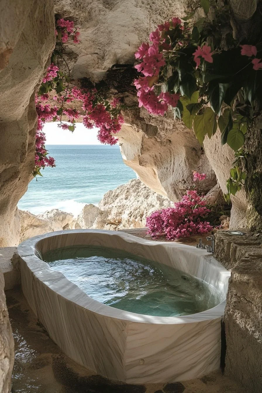 Marble Oasis Facing the Sea