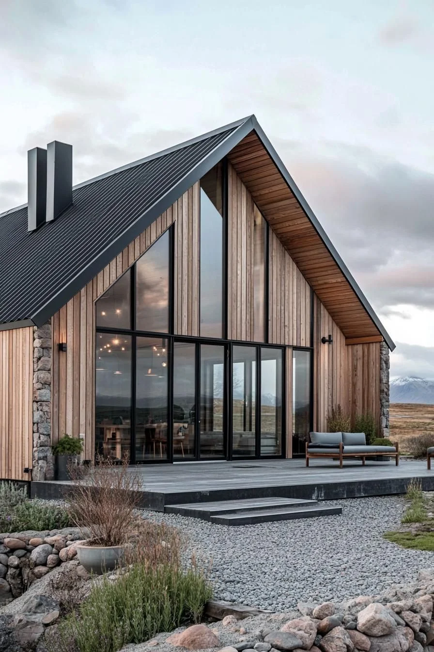 An A-Frame Retreat Among Rolling Hills