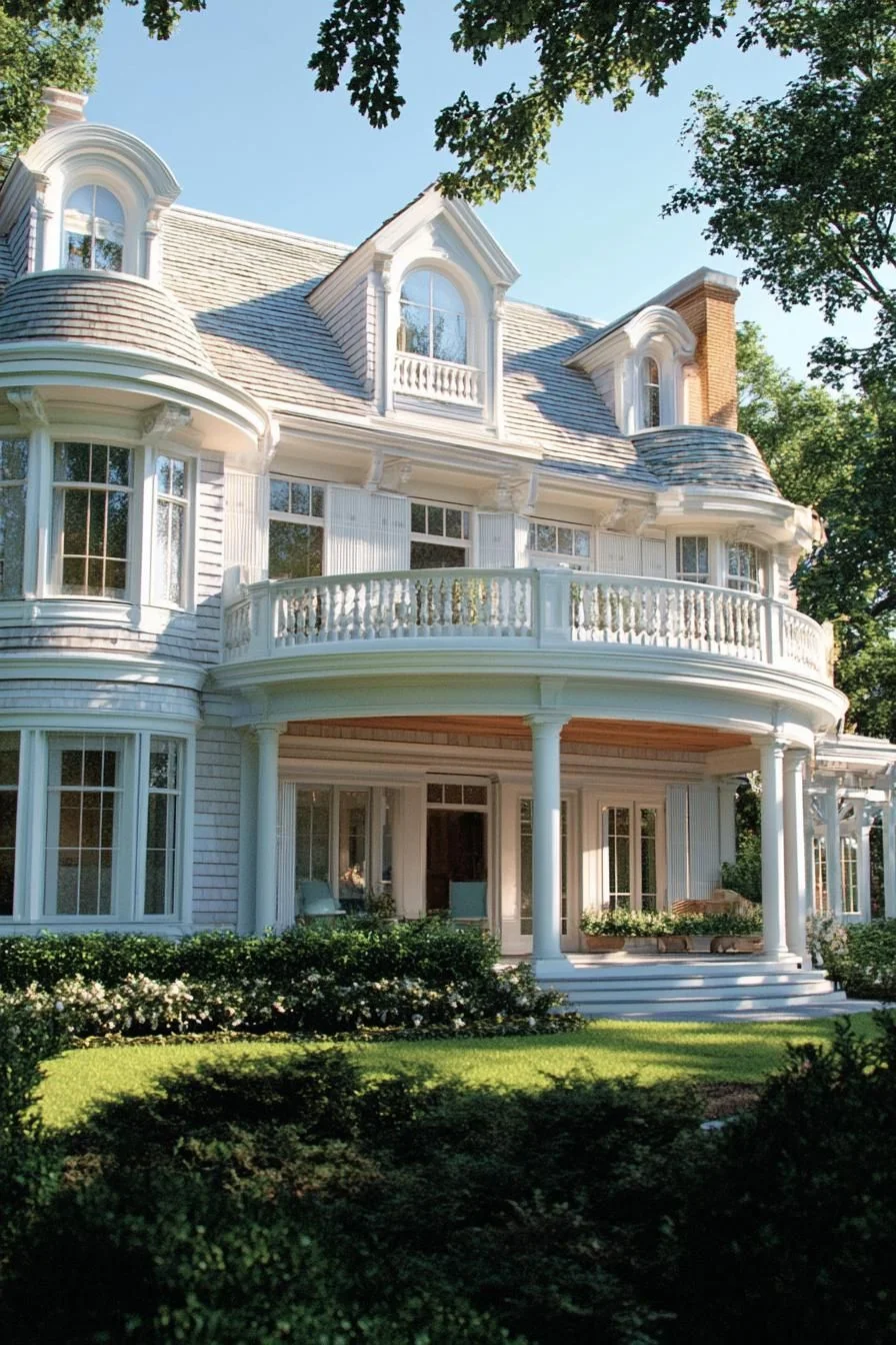 A Colonial Home Painted by Sunset Colors