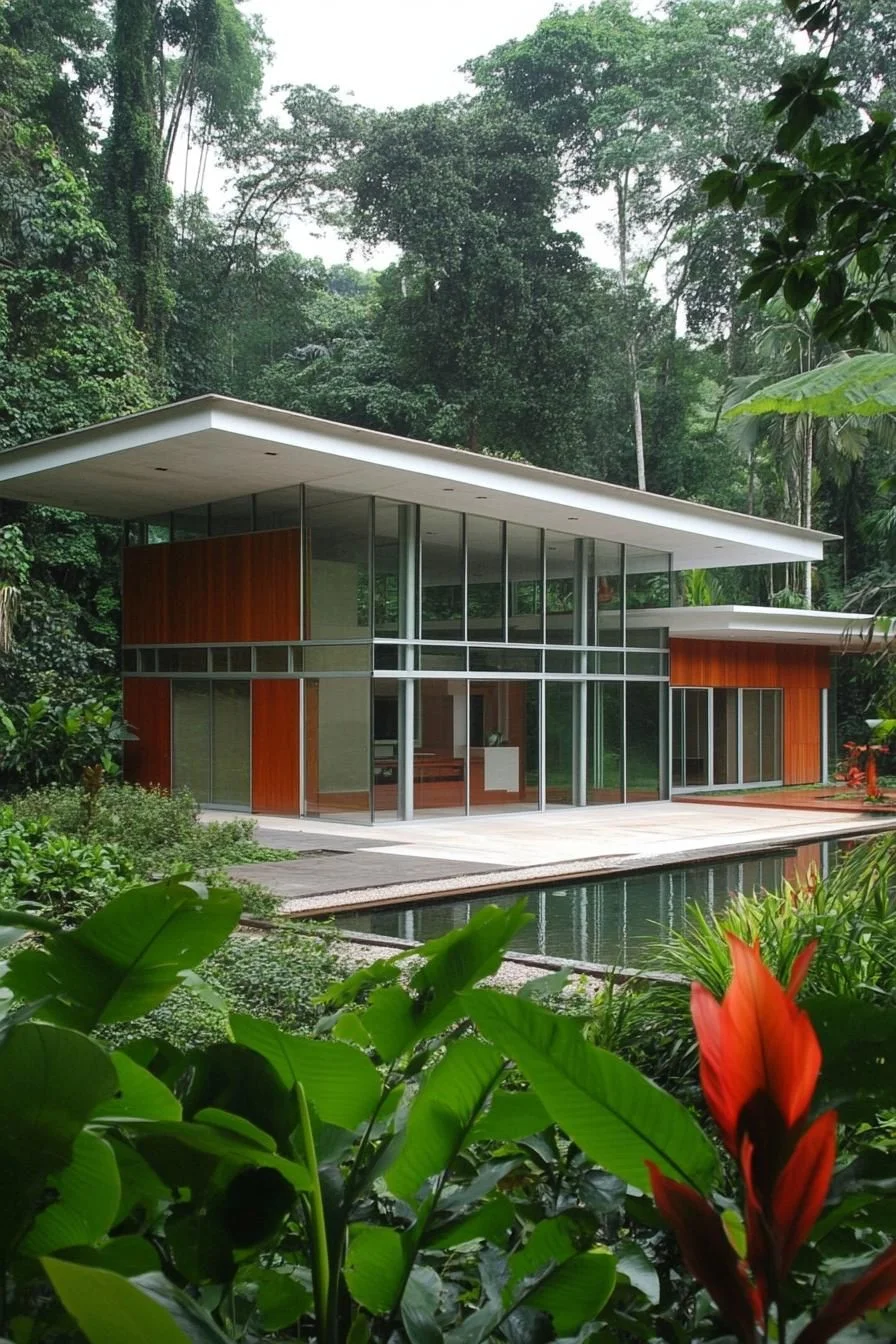 A Rainforest Retreat Behind Glass