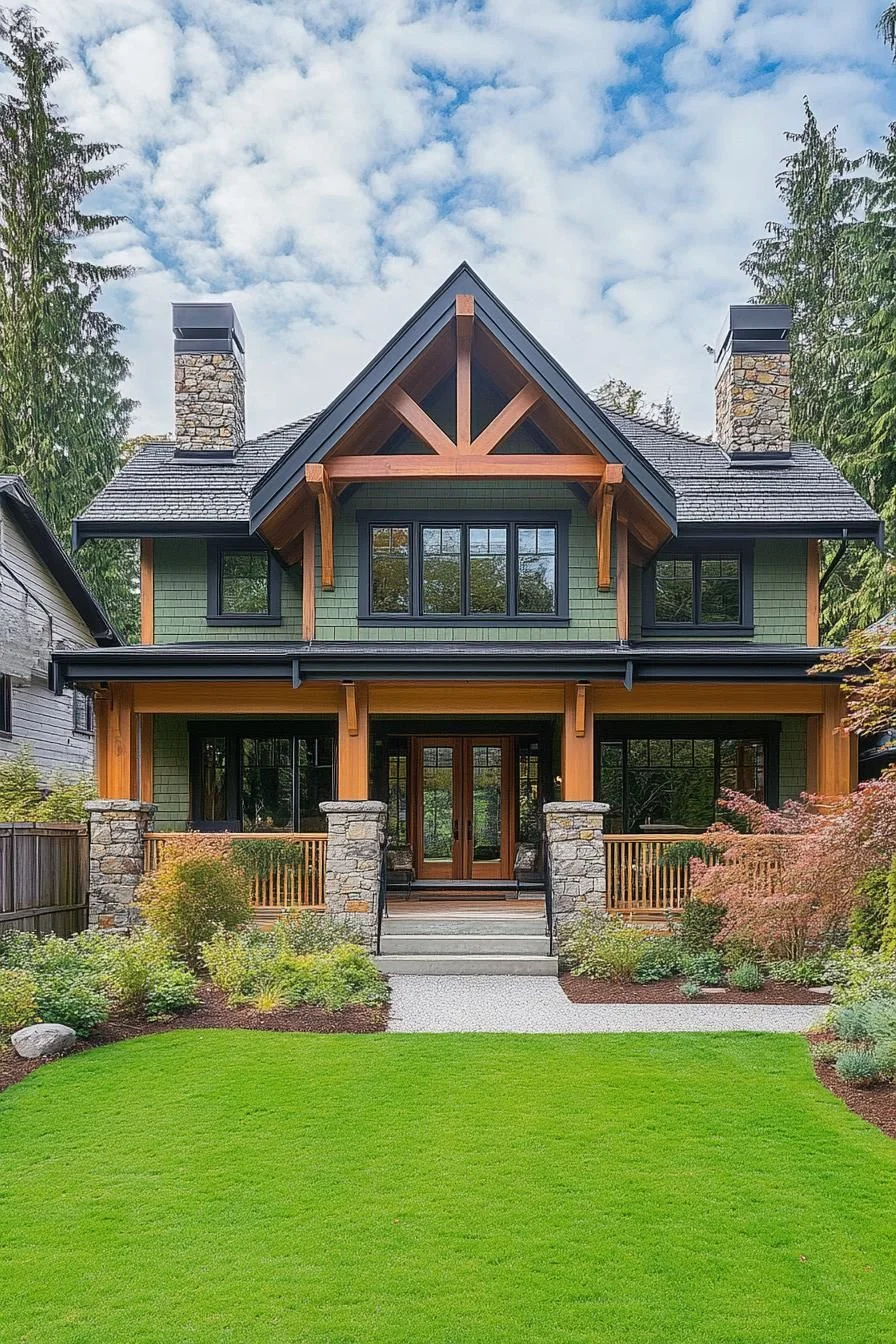 Warm Rustic Timber Home