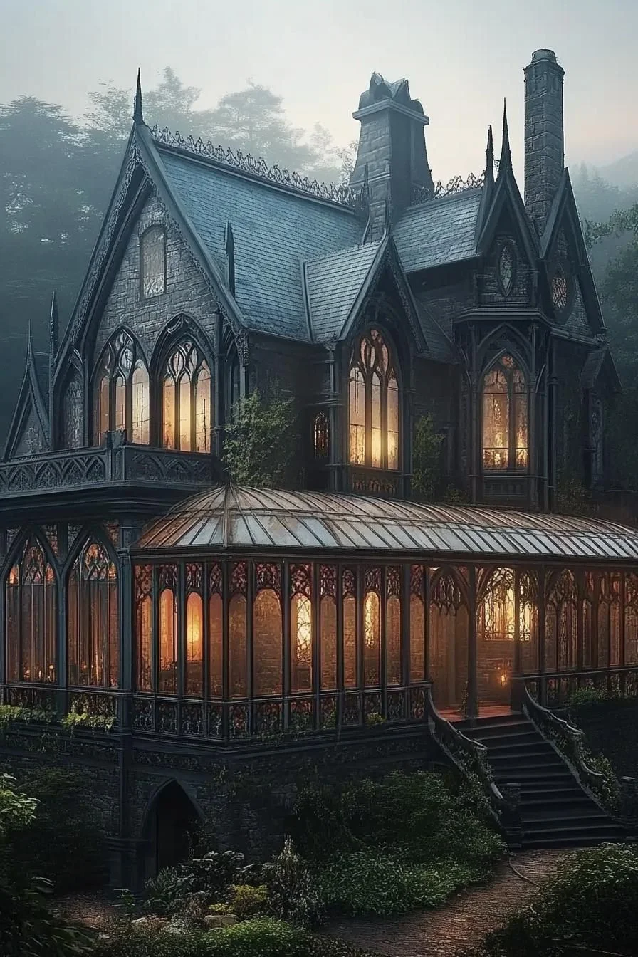 A Striking Gothic Vampire Mansion