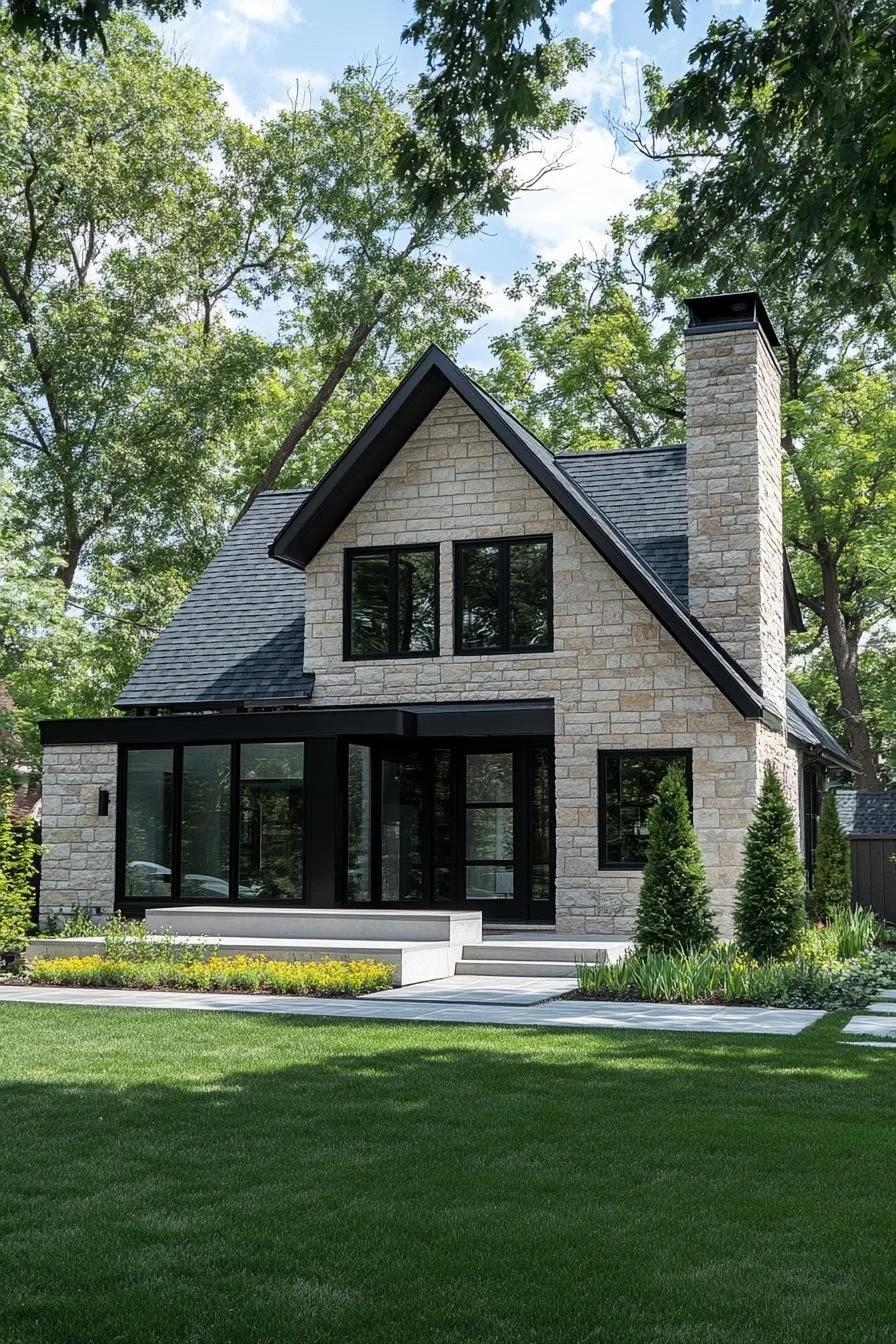 Stone Cottage With Modern Flair