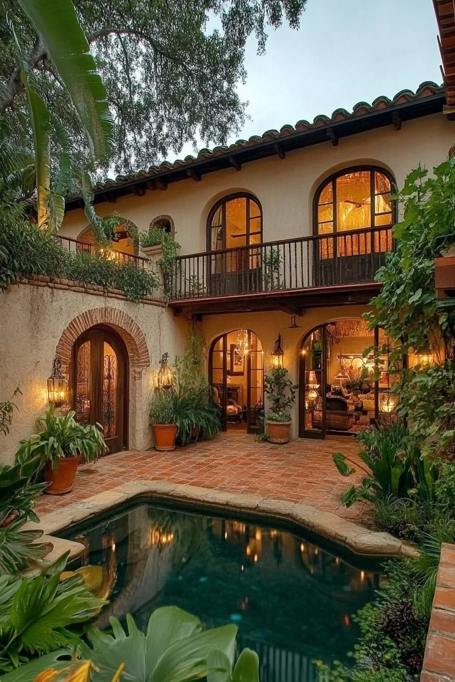 A Warm Retreat With Bright Archways