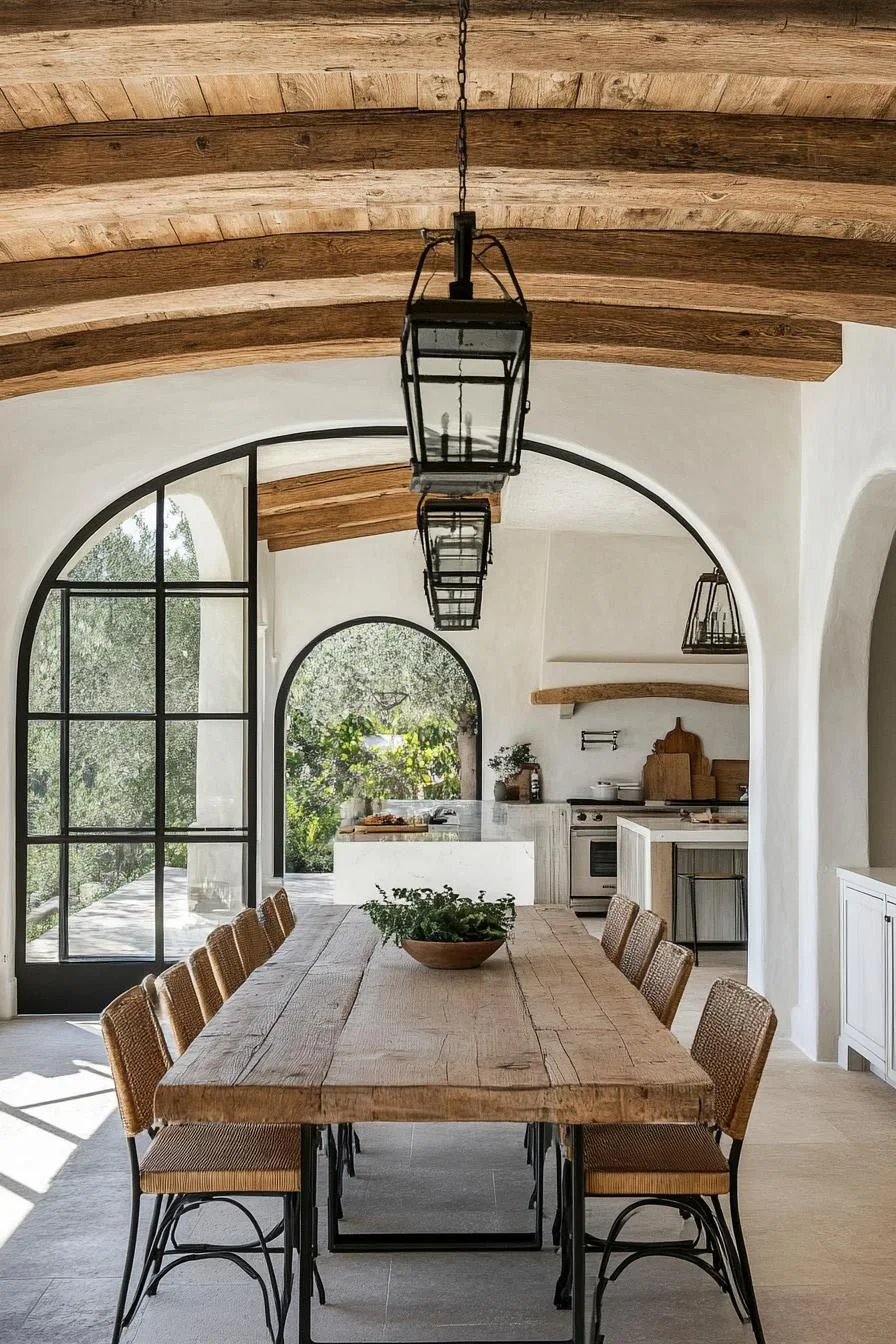 Spanish Dining Room With Rustic Charm