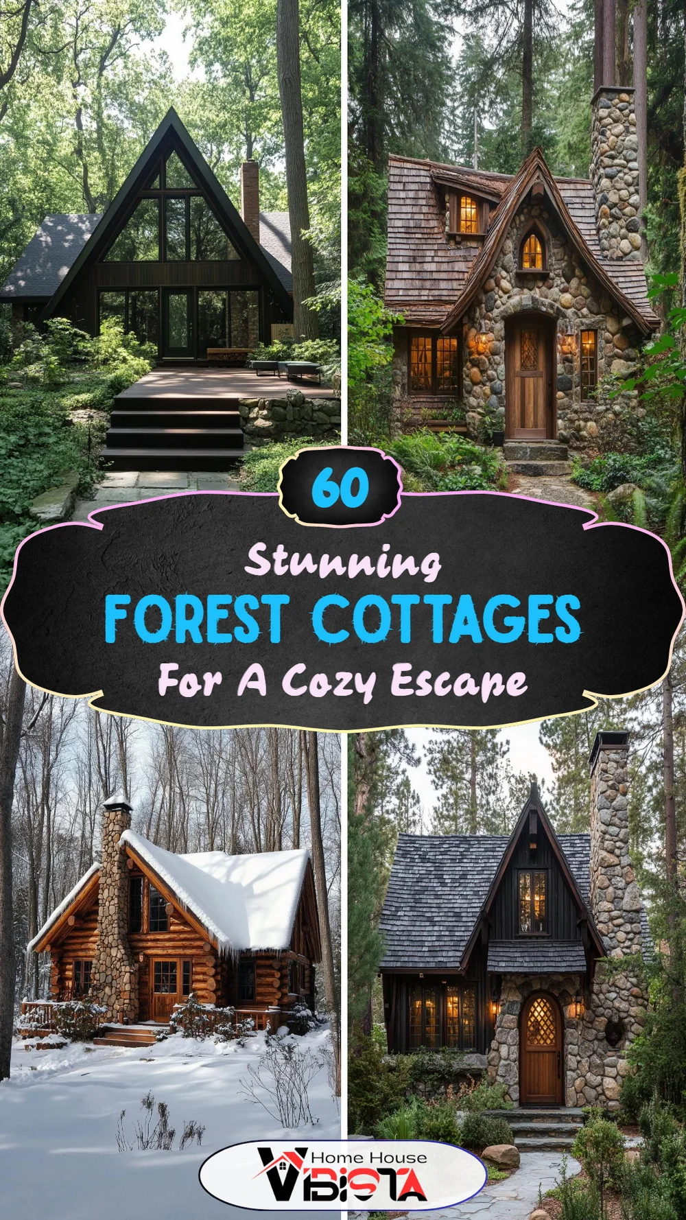 60 Stunning Forest Cottages for a Cozy Escape