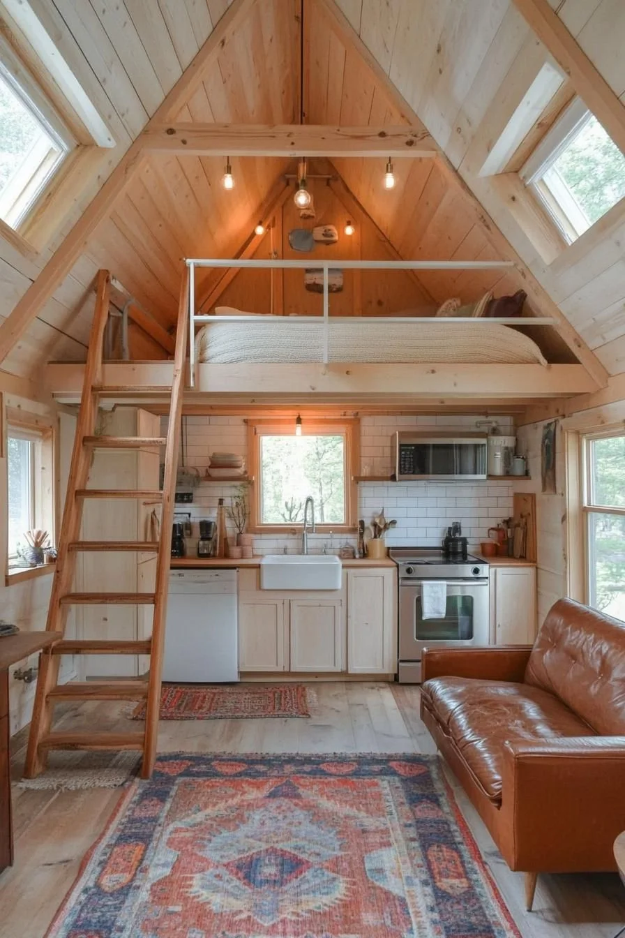 A Warm And Inviting A-Frame Interior