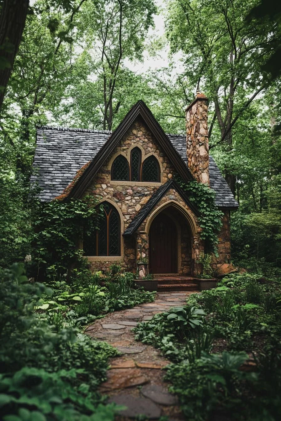 A Magical Stone Cottage in Greenery