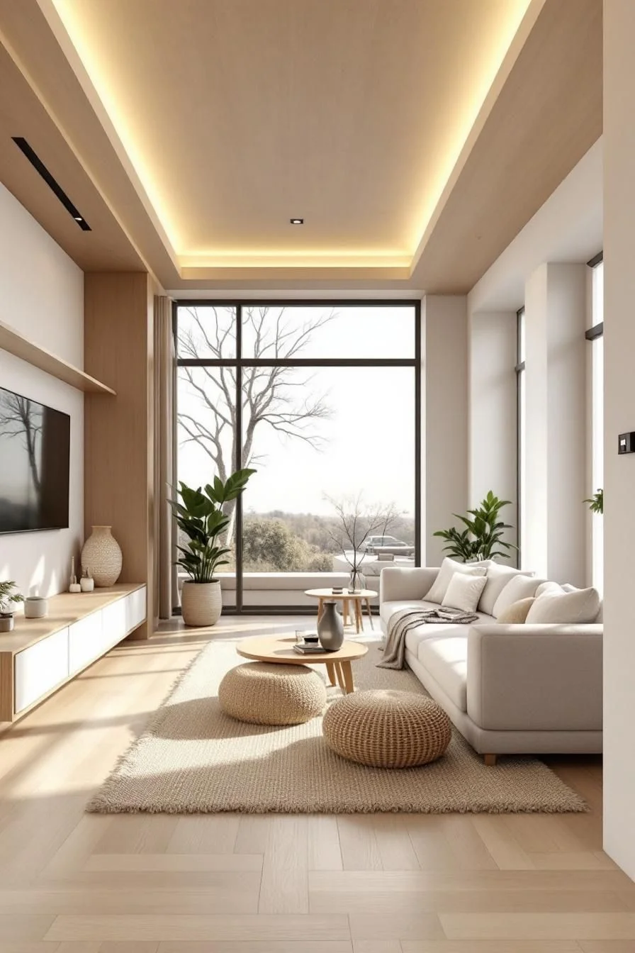 A Cozy Zen Lounge for Unwinding