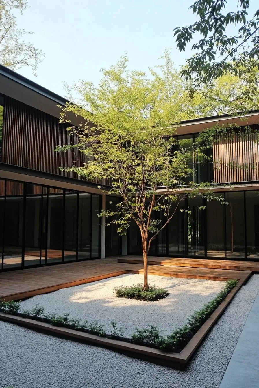 A Circular, Tree-Filled Thai Courtyard