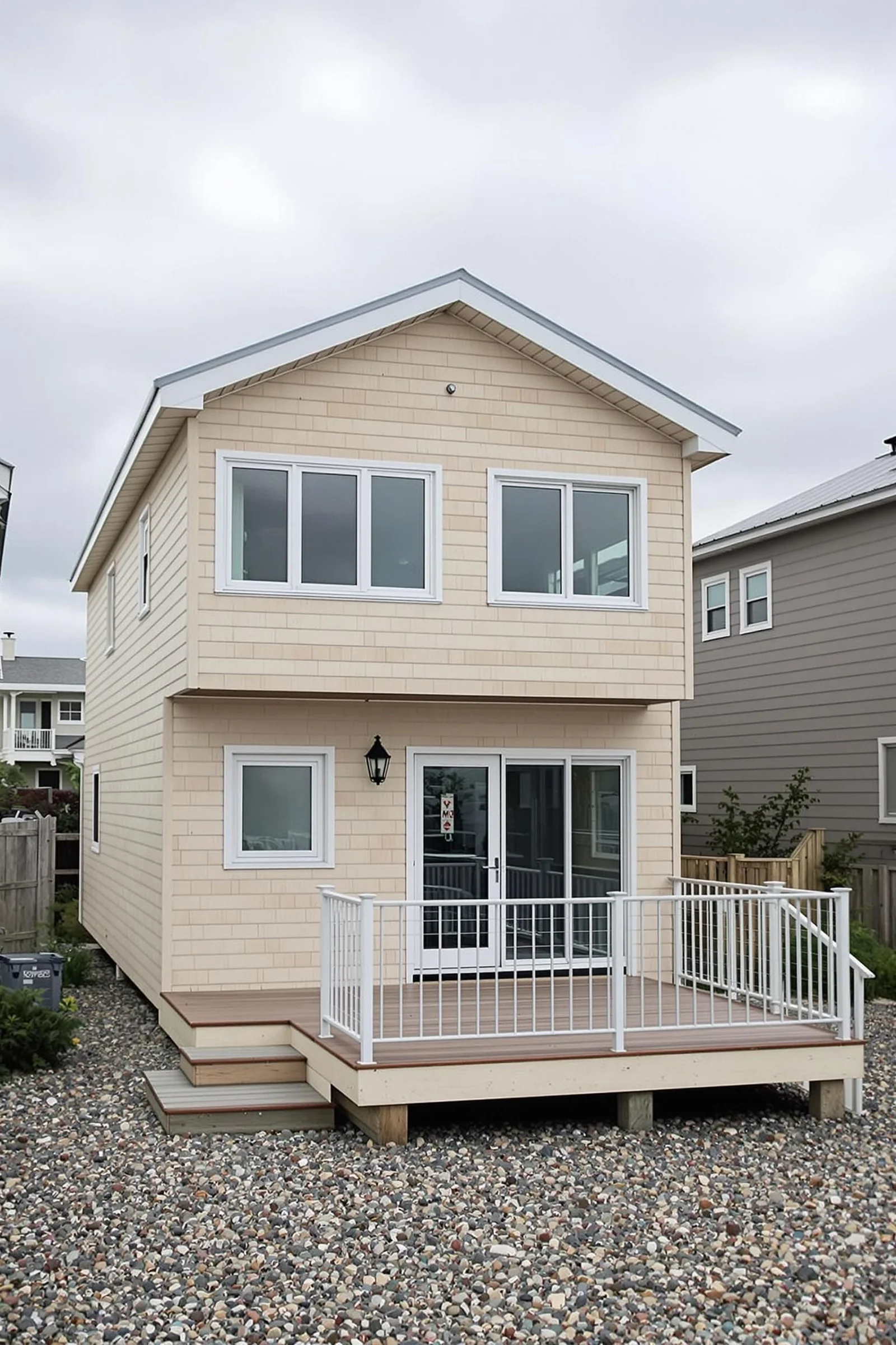 Beige Beach Bungalow on Pebble Street