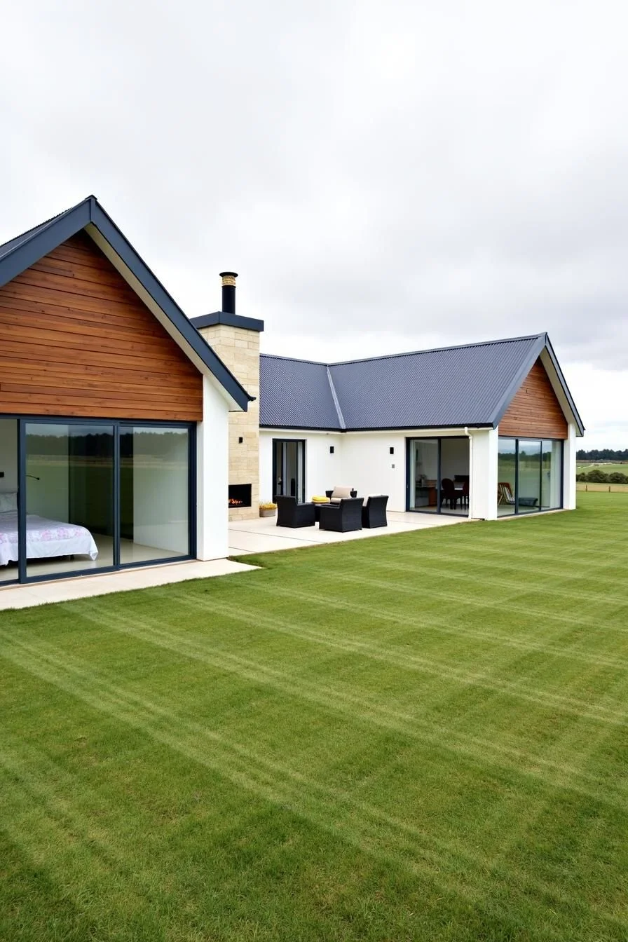 Gabled Retreat with a Dream Lawn