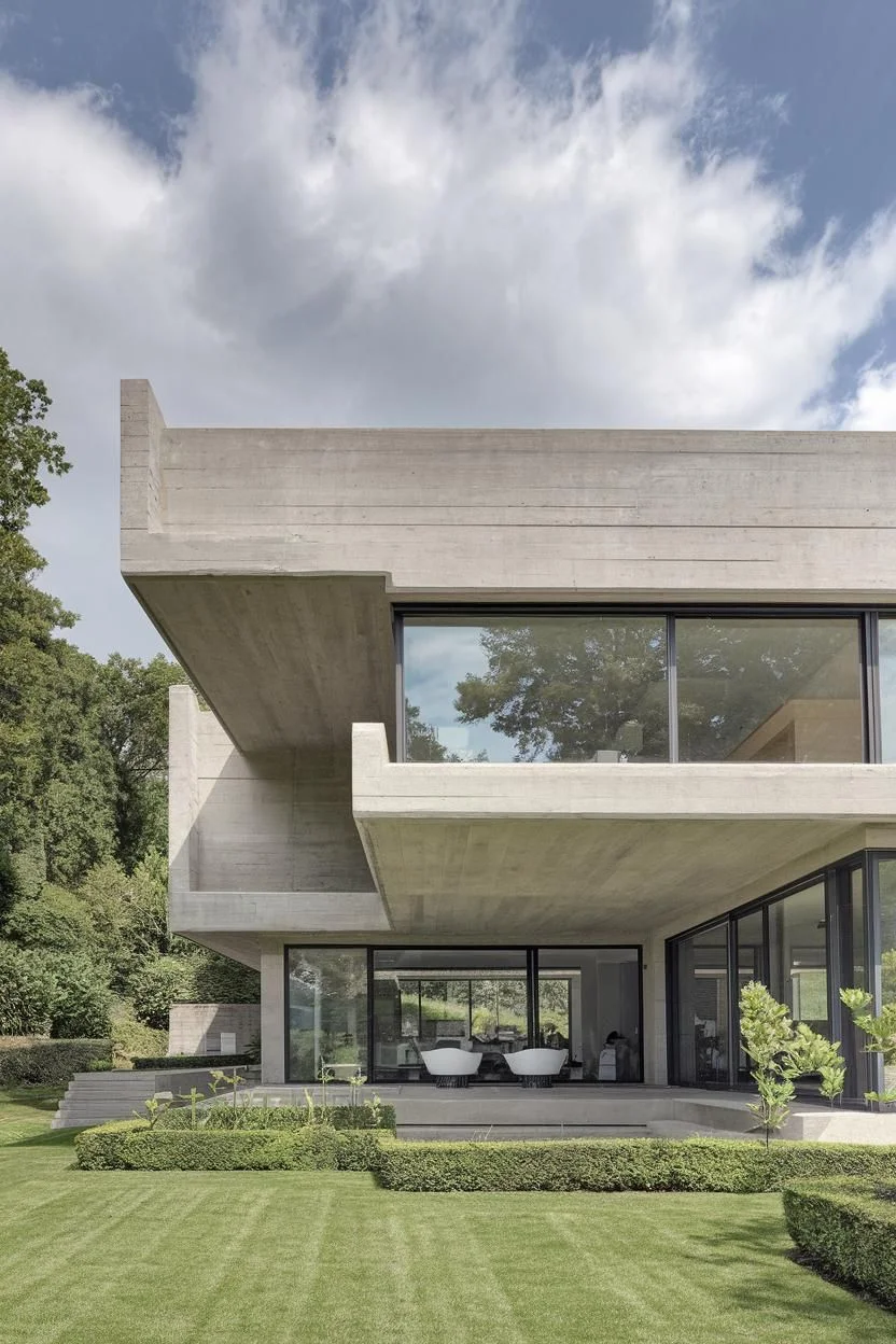A Brutalist Escape with Scenic Views