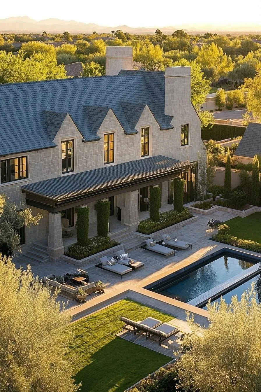 Bright Sunlit Manor Estate