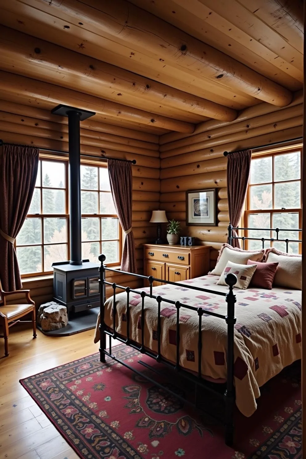 A Timber Nook Made for Curling Up