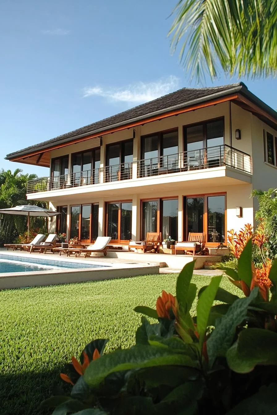 A Sunlit Tropical-Style Home
