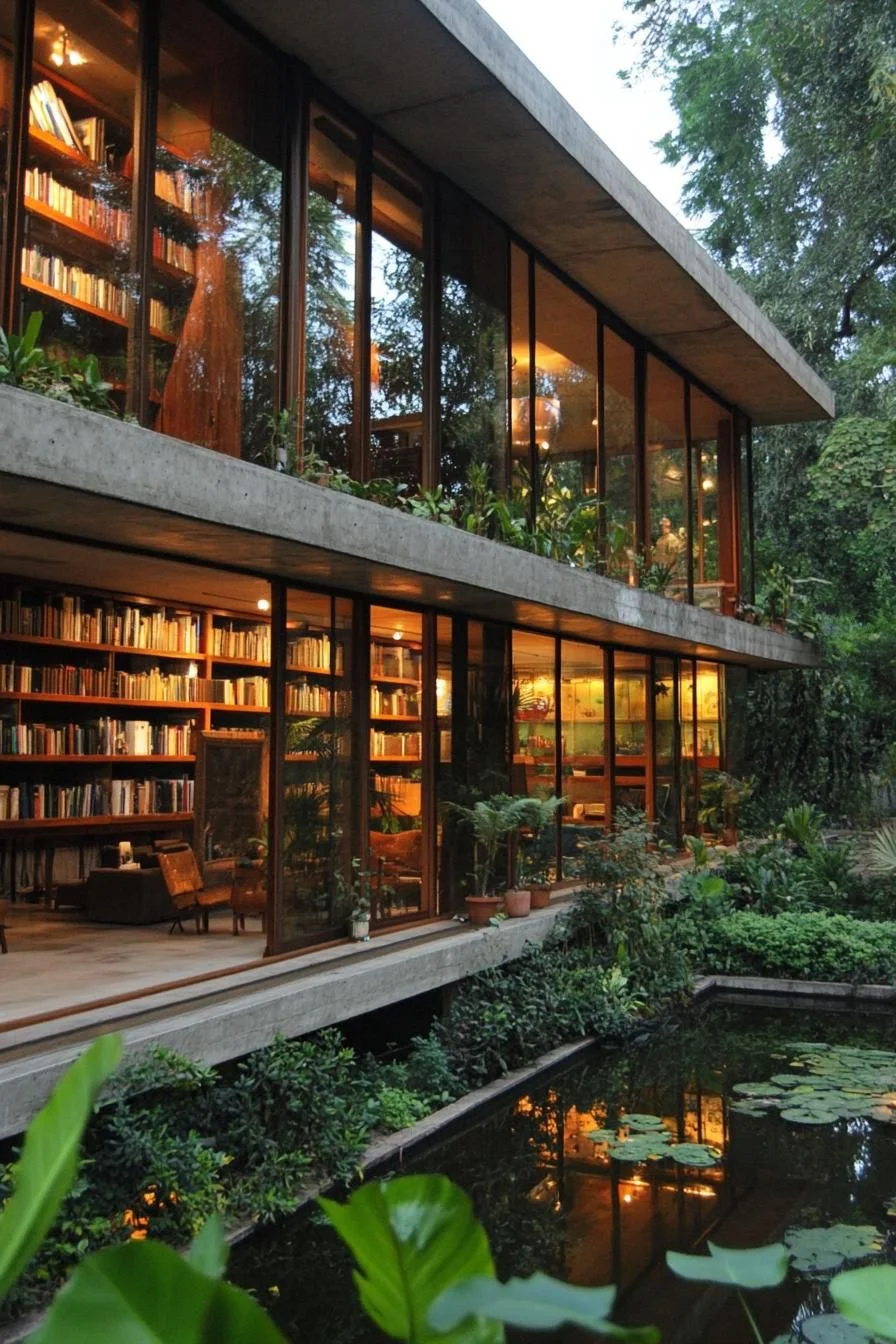 A Literary Oasis of Glass and Green