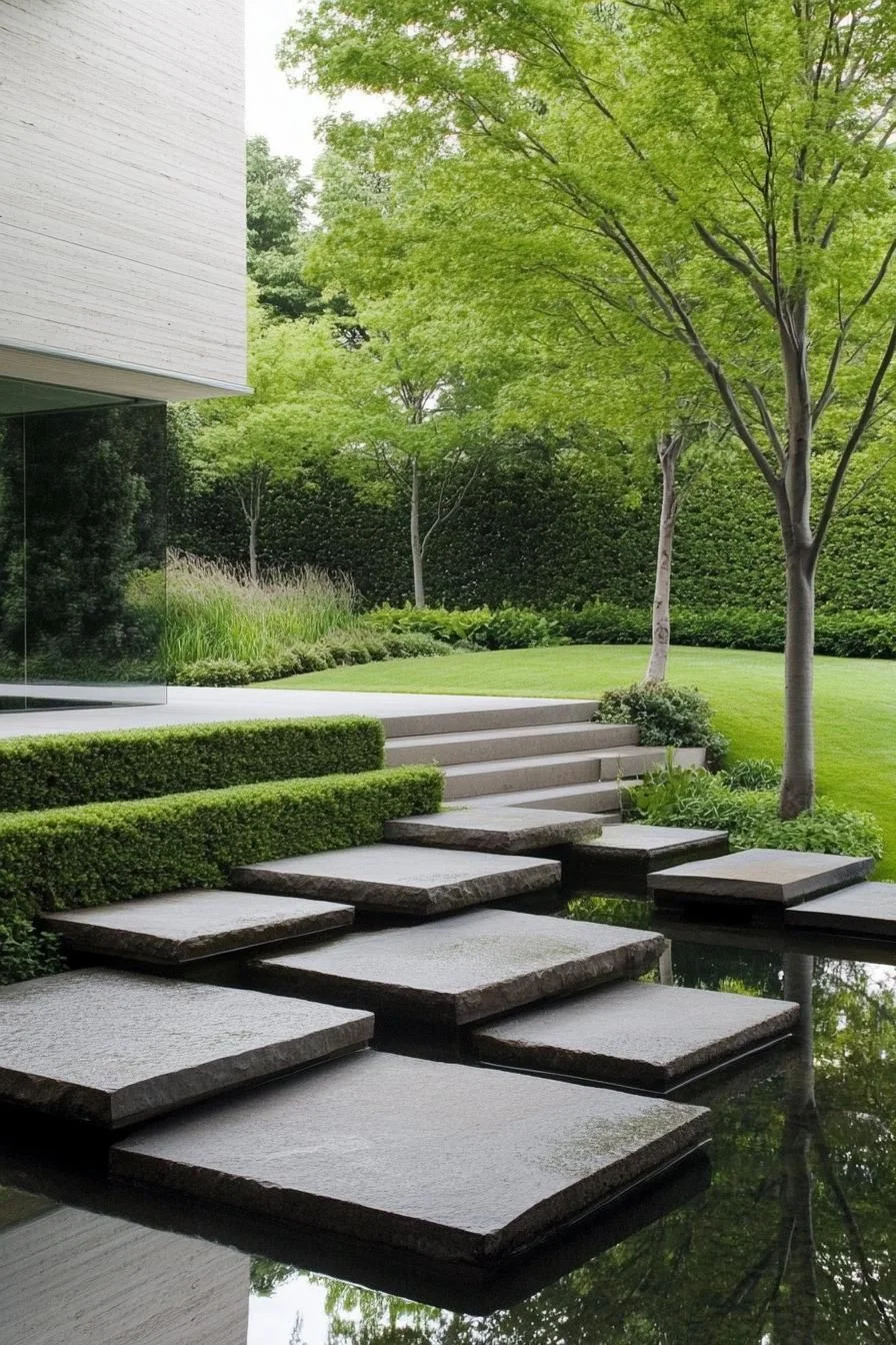 Stone Stepping Path Landscaping