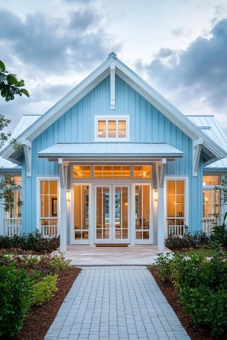 A Welcoming Blue-Toned Coastal House