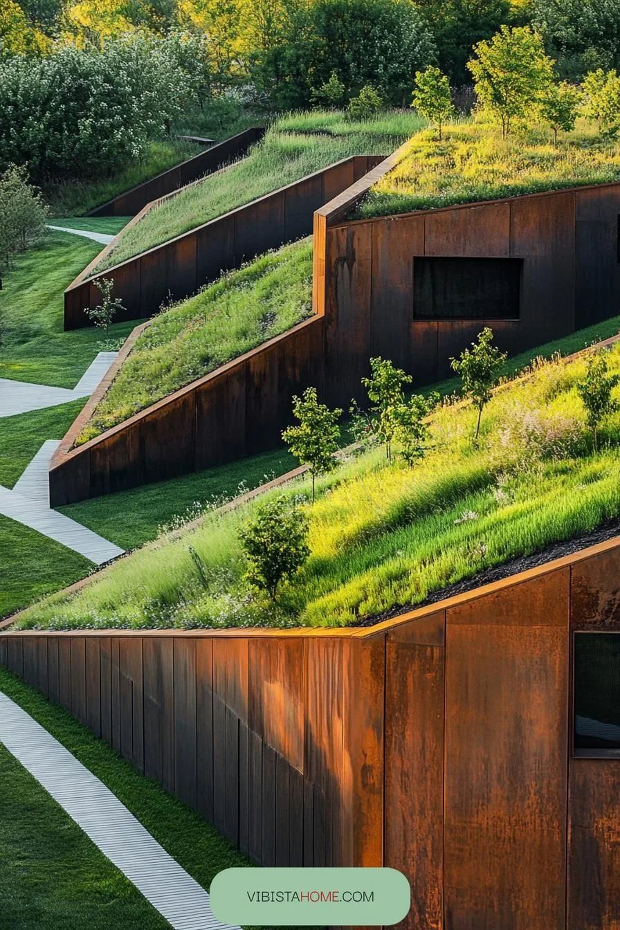 Verdant Vista on Architectural Slopes