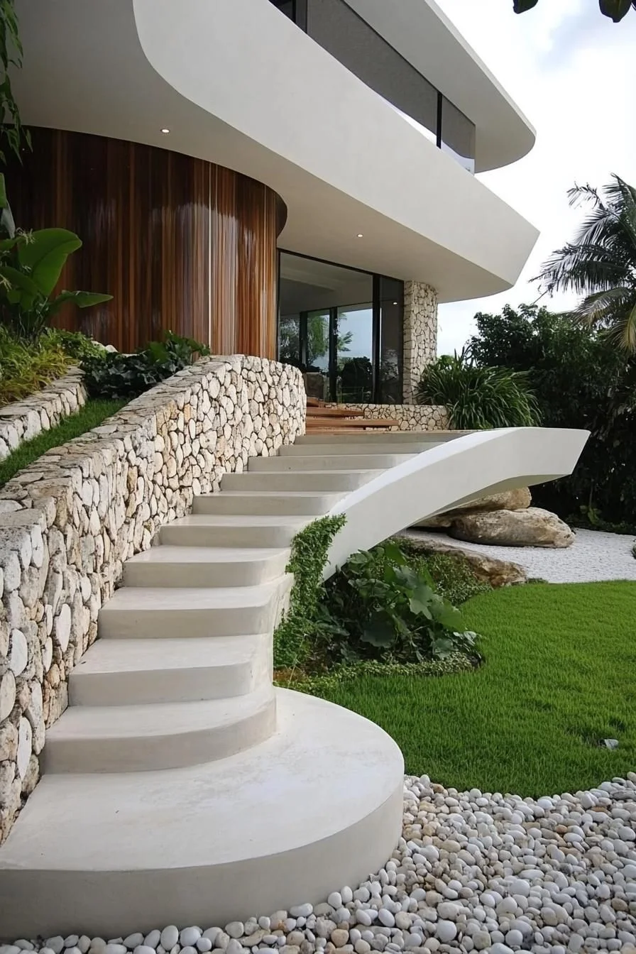 A Curved Retreat in the Tropics