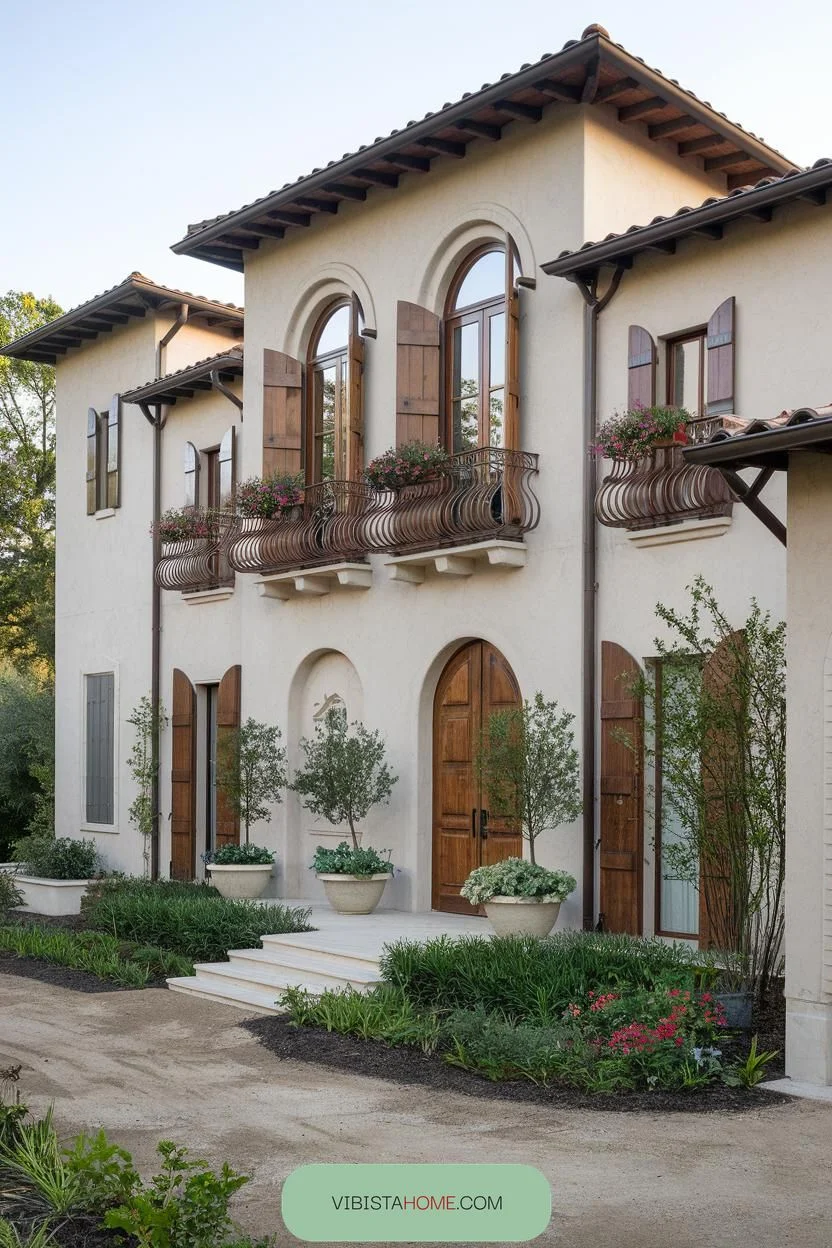 Italian Villa Where Shutters Catch Sun