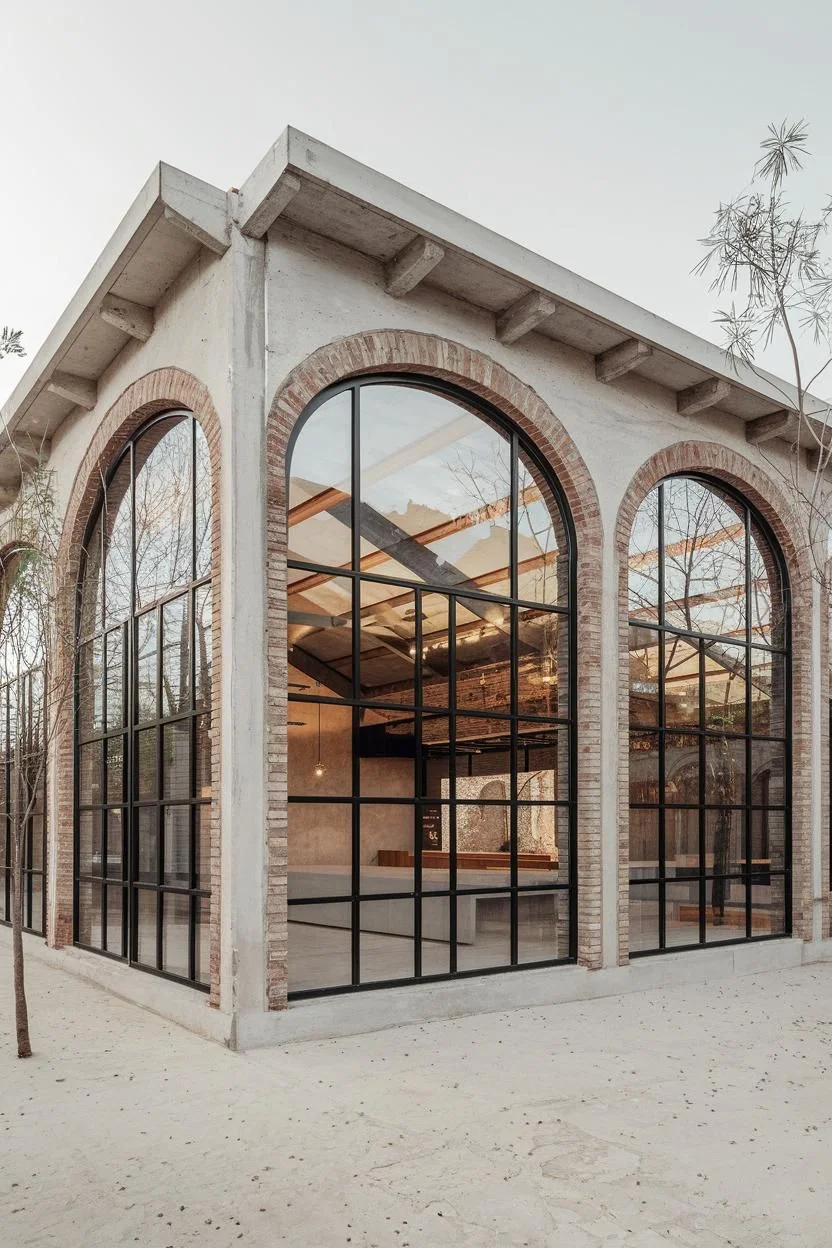 The Archway Atrium: A Glassy Gathering